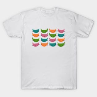 Cute Cat Heads T-Shirt